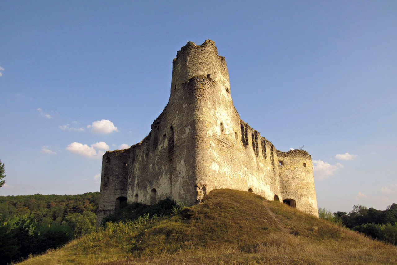 Zamek, kształtem przypominający statek w Sidorowie. Źródło: http://ternopillya.livejournal.com 