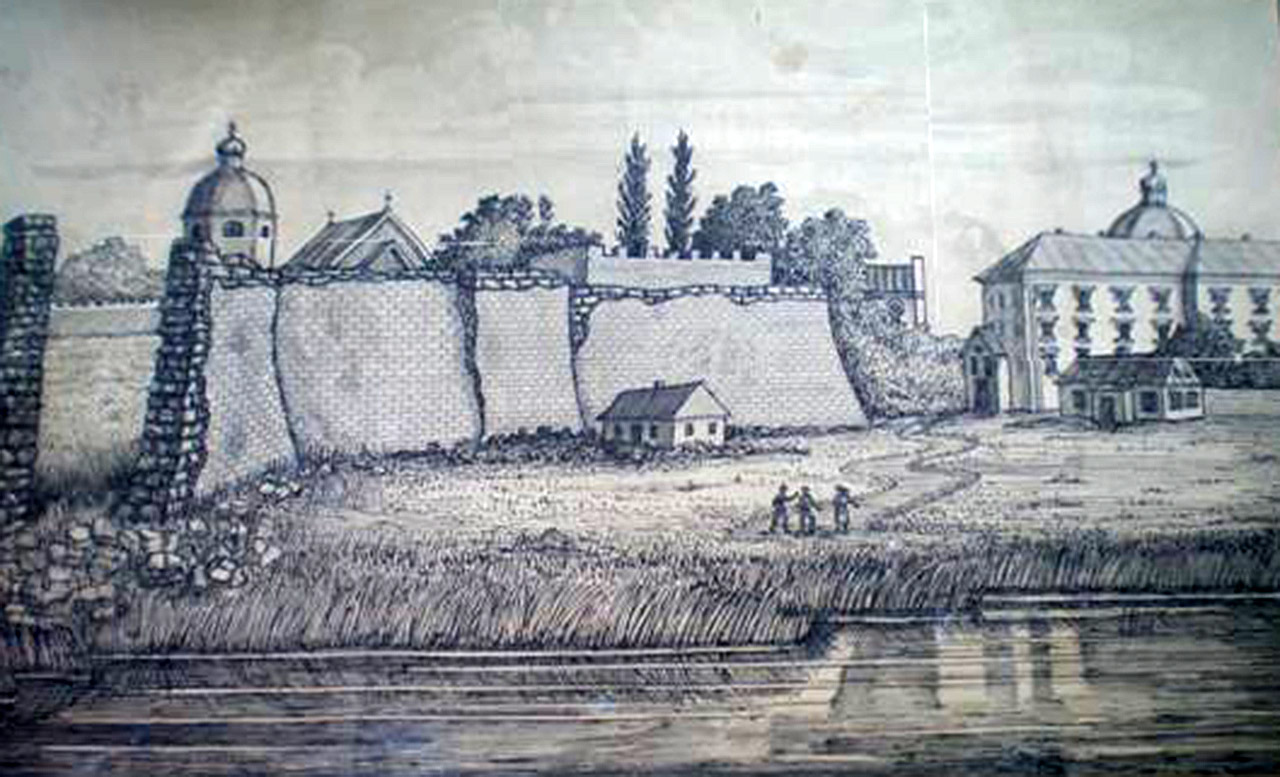 Forteca w Barze XVII w. Szkic E. Paniszewskiego