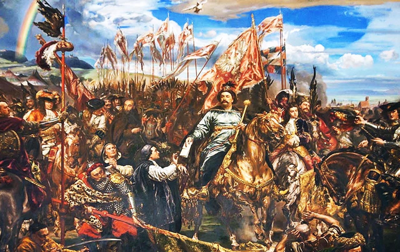 Haft Jan III Sobieski pod Wiedniem na podstawie obrazu Jana Matejki