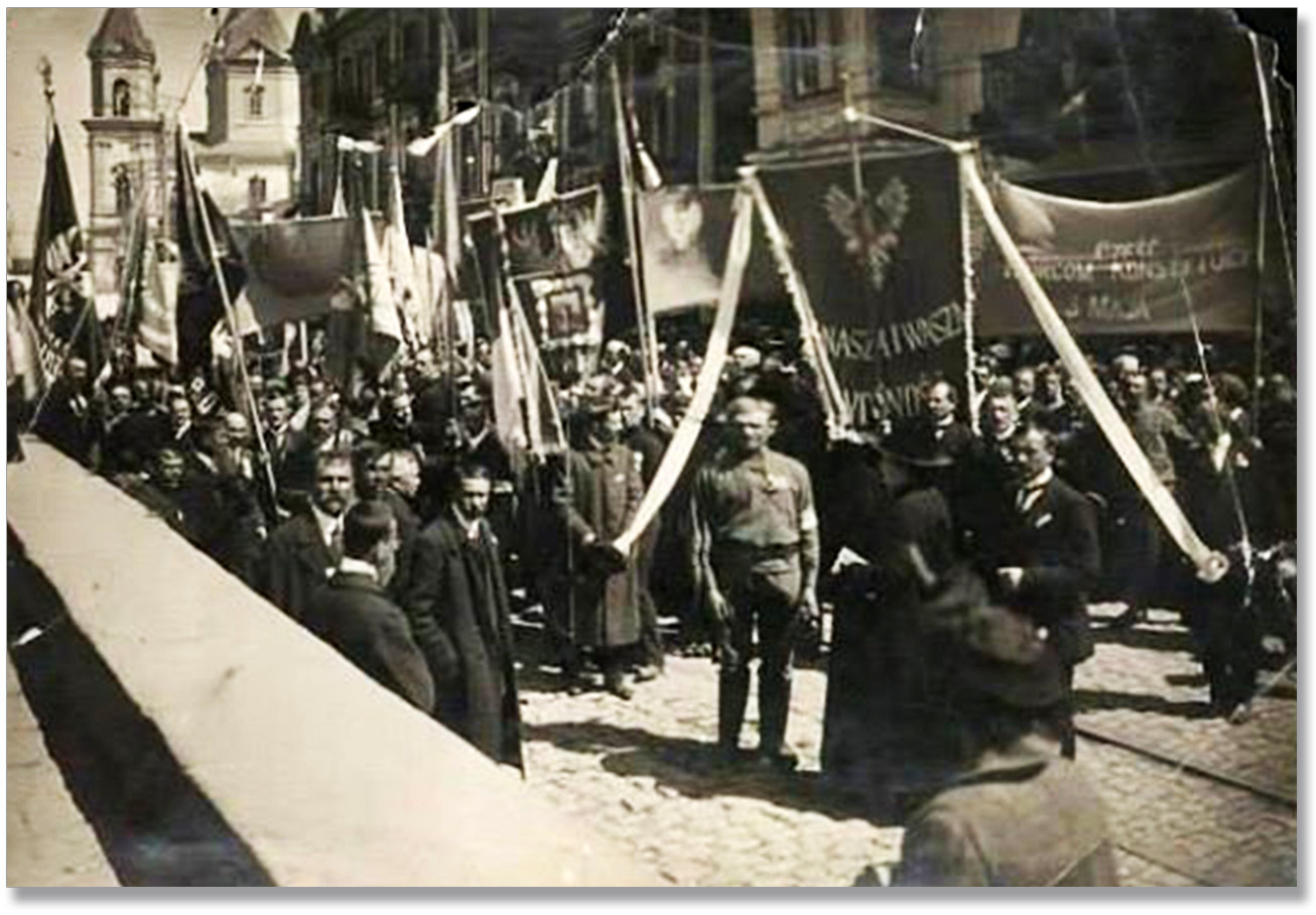 Pierwszy od początku zaborów wiec z okazji Święta Konstytucji 3 Maja w Winnicy w połowie drugiej dekady XX wieku