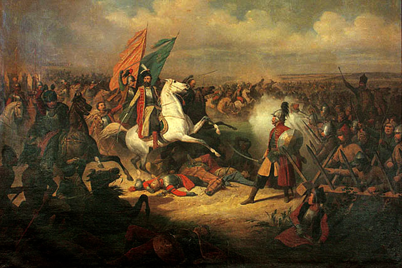 Stefan Czarniecki w czasie wojny polsko-rosyjskiej (obraz Januarego Suchodolskiego, XIX wiek)