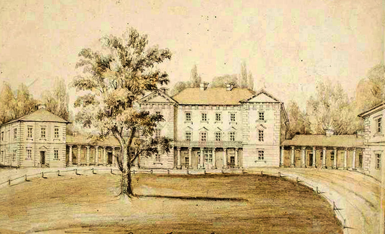 Były pałac Grocholskich w Pietniczanach pod Winnicą. Obecnie - szpital endokrynologiczny