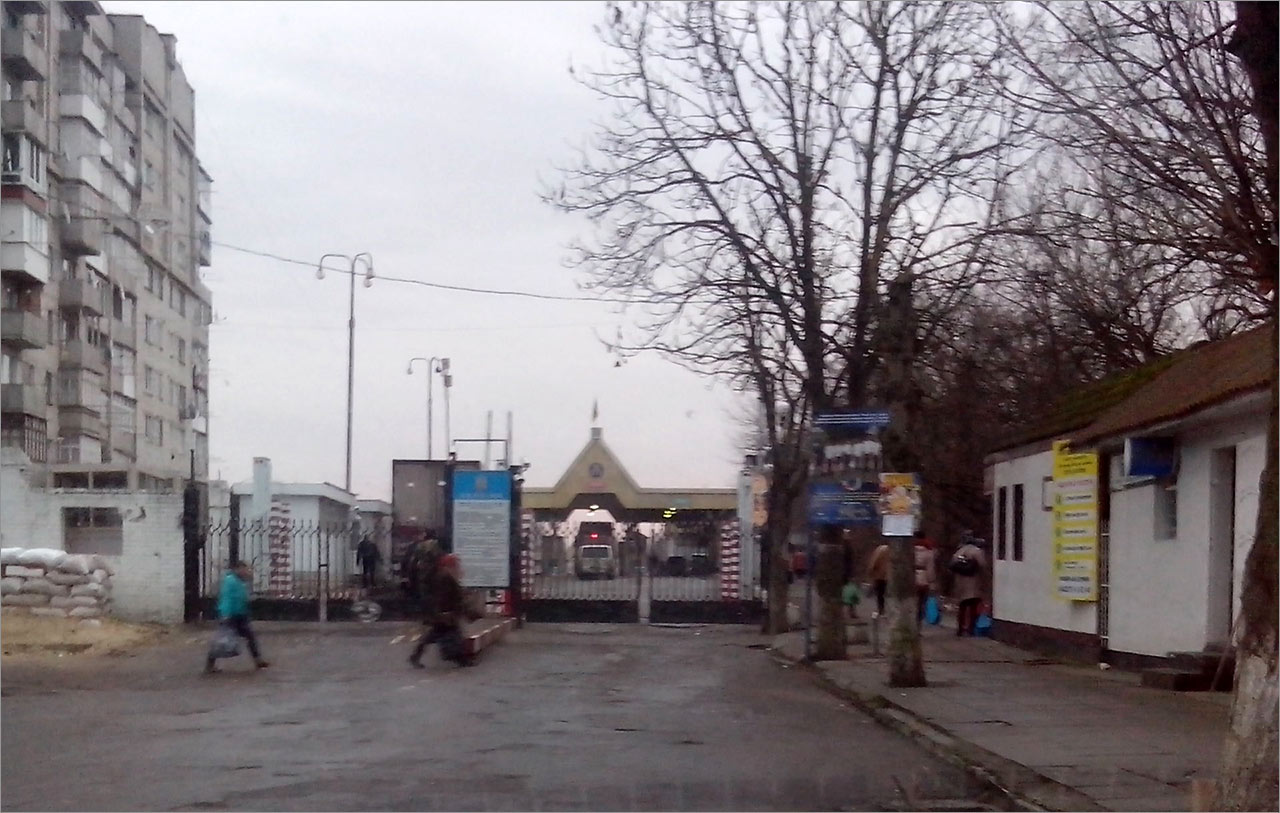 Przejście graniczne do Mołdawii ze strony Ukrainy w Mohylewe Podolskim 
