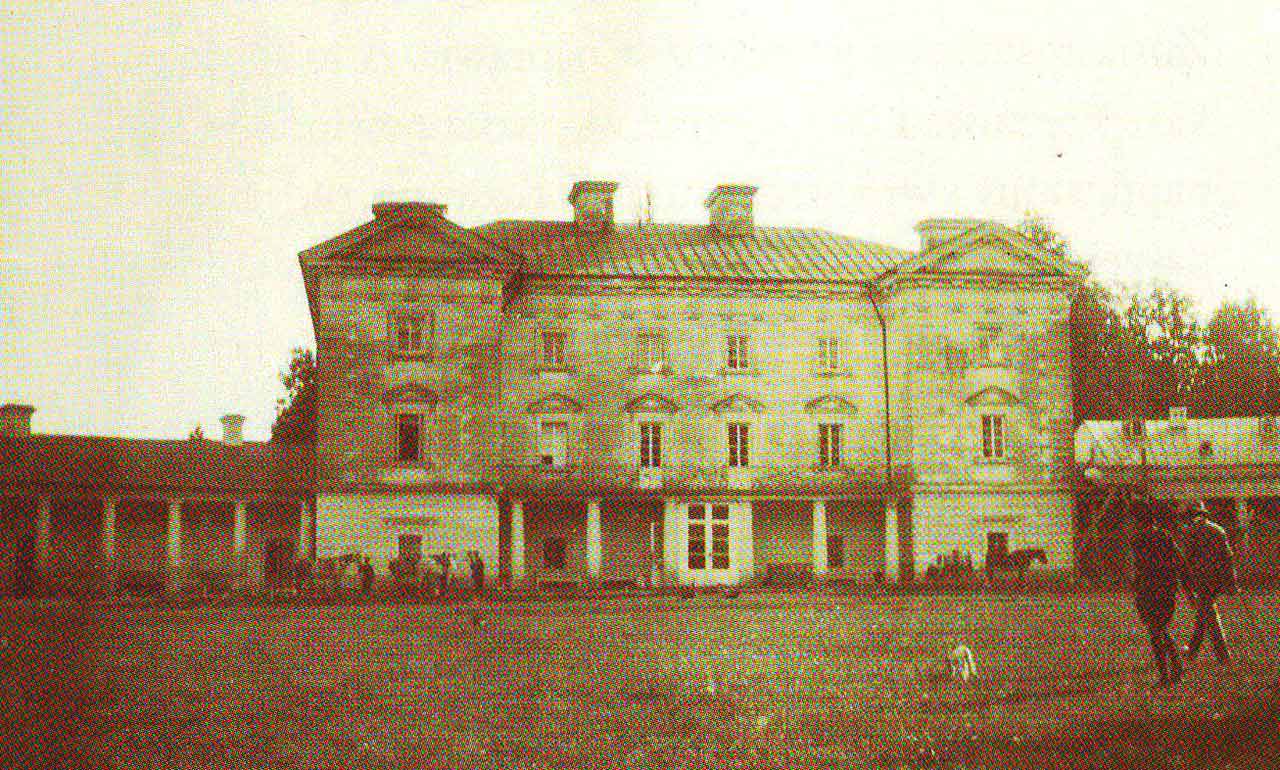 Zdjęcie pałacu w Pietniczanach z pocz. XX w.