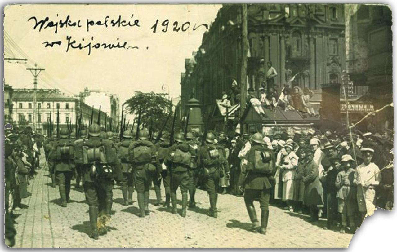 Defilada WP w Kijowie. 7 maja 1920 r. Źródło - wyborcza.pl