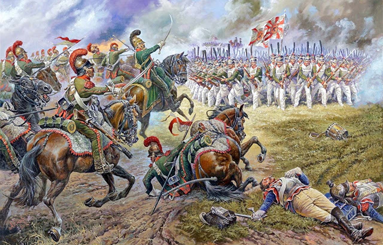 Bitwa o Moskwę 1812. Generał Dąbrowski prowadzi Polaków do boju
