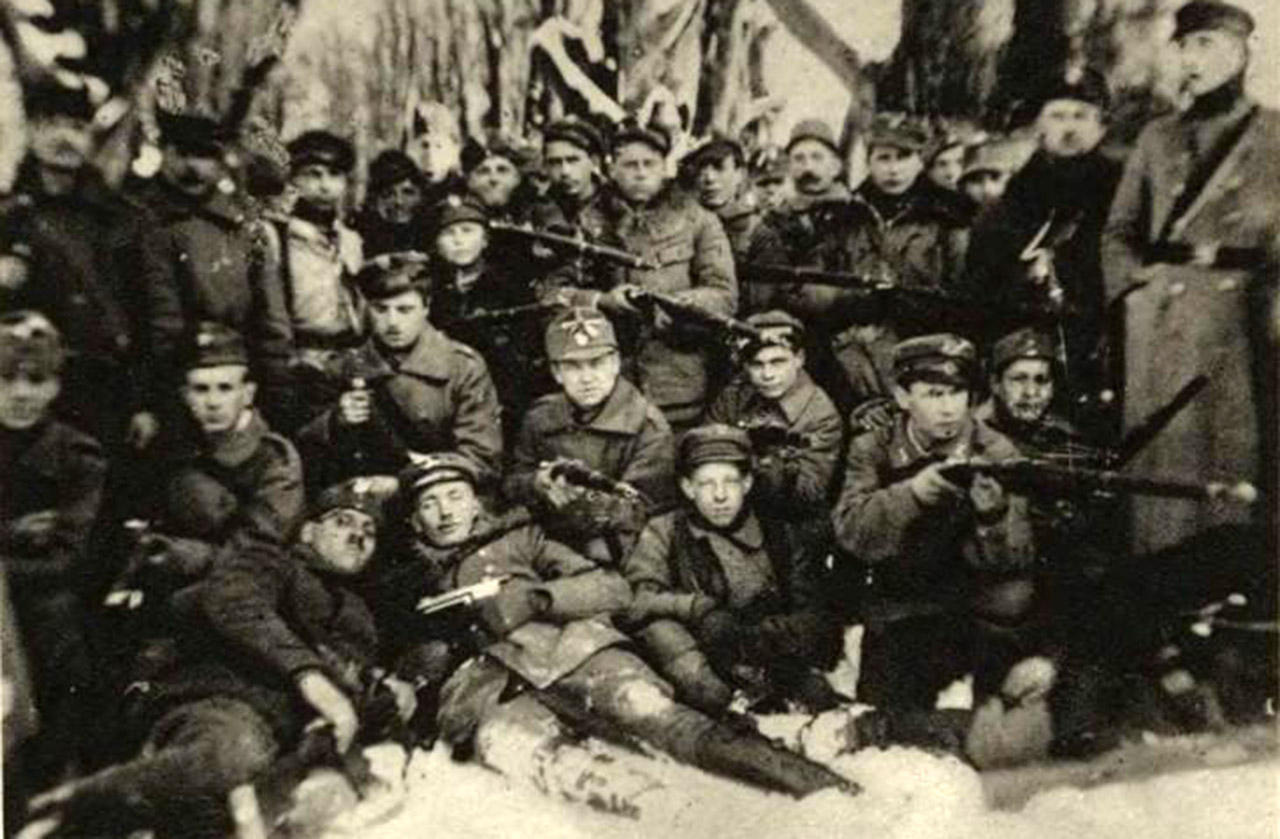 Polacy broniący Lwowa pod koniec 1918 roku