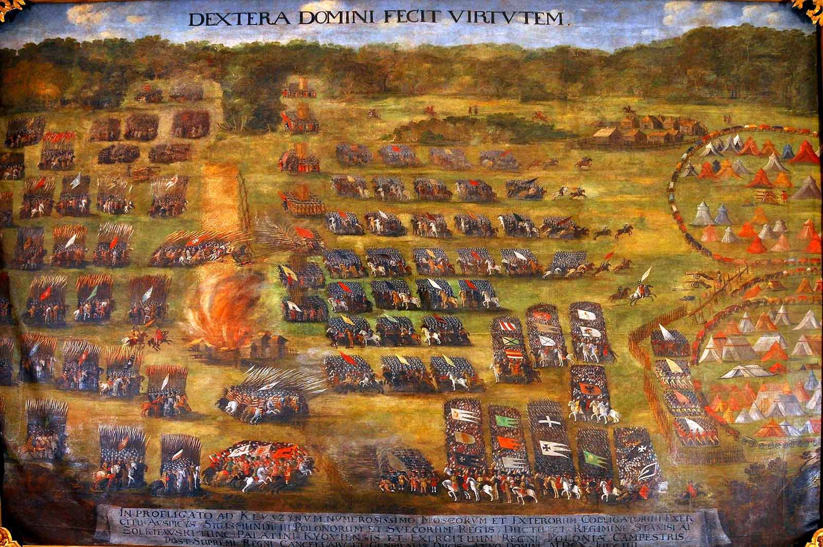 Bitwa pod Kłuszynem (obraz autorstwa Szymona Boguszowicza, ze zbiorów Lwowskiej Galerii Sztuki, około 1620 roku) 