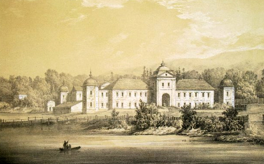 Pałac Świejkowskich w Szpikowie. Szkic Napoleona Ordy. Lata 80. XIX w.