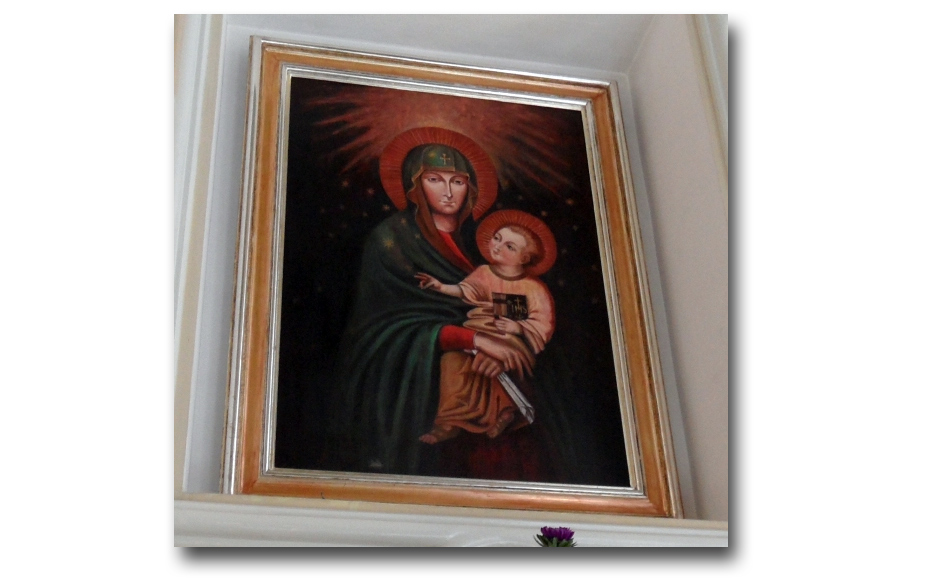 Ikona Matki Latyczowskiej - obecna kopia, znajdująca się w Sanktuarium Latyczowskim - zdjęcie pobrano z http://tadeuszczernik.wordpress.com