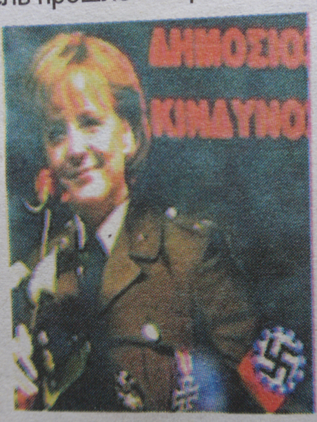Merkel w nazistowskim uniformie - zdjęcie, opublikowane w winnickiej komunistycznej gazecie